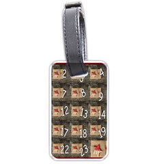 Advent Calendar Door Advent Pay Luggage Tags (two Sides) by Nexatart