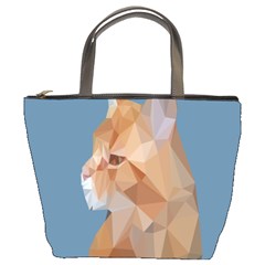 Animals Face Cat Bucket Bags by Alisyart