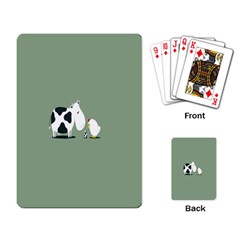 Cow Chicken Eggs Breeding Mixing Dominance Grey Animals Playing Card