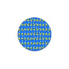 Illusory Motion Of Each Grain Arrow Blue Golf Ball Marker by Alisyart