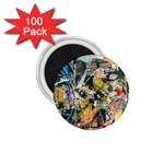 Art Graffiti Abstract Vintage 1.75  Magnets (100 pack) 