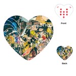 Art Graffiti Abstract Vintage Playing Cards (Heart) 