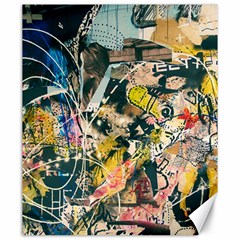 Art Graffiti Abstract Vintage Canvas 20  X 24   by Nexatart