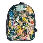 Art Graffiti Abstract Vintage School Bags(Large) 
