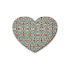 Vintage Floral Tumblr Quotes Heart Coaster (4 Pack) 