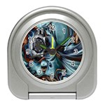 Light Color Floral Grey Travel Alarm Clocks