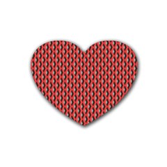 Hexagon Based Geometric Rubber Coaster (heart) 