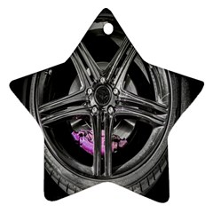 Bord Edge Wheel Tire Black Car Ornament (star) by Nexatart