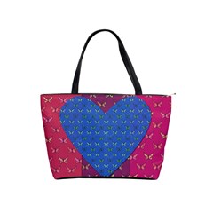Butterfly Heart Pattern Shoulder Handbags by Nexatart