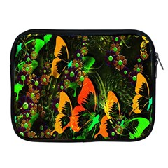 Butterfly Abstract Flowers Apple Ipad 2/3/4 Zipper Cases by Nexatart