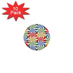 Candy Pattern  1  Mini Buttons (10 pack) 