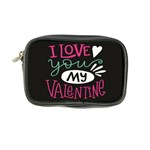  I Love You My Valentine / Our Two Hearts Pattern (black) Coin Purse