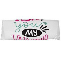 I Love You My Valentine / Our Two Hearts Pattern (white) Body Pillow Case Dakimakura (two Sides)