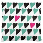 I Love You My Valentine / Our Two Hearts Pattern (white) Large Cushion Case (Two Sides) Back