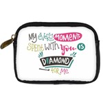 My Every Moment Spent With You Is Diamond To Me / Diamonds Hearts Lips Pattern (white) Digital Camera Cases Front
