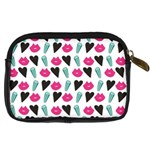 My Every Moment Spent With You Is Diamond To Me / Diamonds Hearts Lips Pattern (white) Digital Camera Cases Back