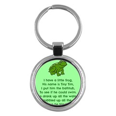 Little Frog Poem Key Chains (round)  by athenastemple