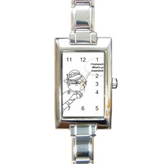 Super Rectangle Italian Charm Watch by athenastemple