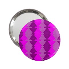Fabric Textile Design Purple Pink 2 25  Handbag Mirrors by Nexatart