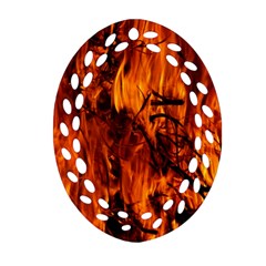 Fire Easter Easter Fire Flame Ornament (oval Filigree) by Nexatart