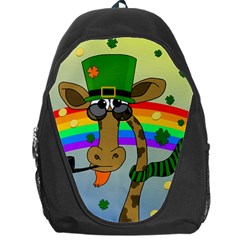 Irish Giraffe Backpack Bag by Valentinaart