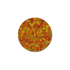Orange Autumn Golf Ball Marker by Valentinaart