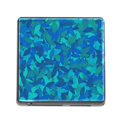 Blue Autumn Memory Card Reader (square) by Valentinaart