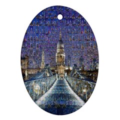 London Travel Ornament (oval) by Nexatart