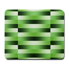 Pinstripes Green Shapes Shades Large Mousepads by Nexatart