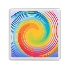 Rainbow Swirl Memory Card Reader (square)  by OneStopGiftShop