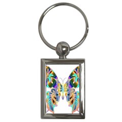 Abstract Animal Art Butterfly Key Chains (rectangle)  by Amaryn4rt