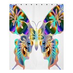 Abstract Animal Art Butterfly Shower Curtain 60  x 72  (Medium)  60 x72  Curtain