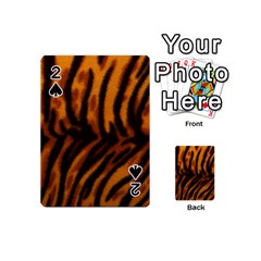 Animal Background Cat Cheetah Coat Playing Cards 54 (mini)  by Amaryn4rt