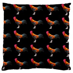 Background Pattern Chicken Fowl Large Cushion Case (two Sides) by Amaryn4rt