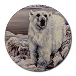 Polar Bear Round Mousepads Front
