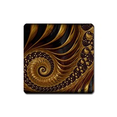 Fractal Spiral Endless Mathematics Square Magnet by Amaryn4rt