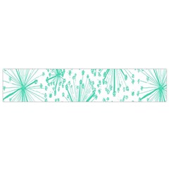Spring Floral Green Flower Flano Scarf (small)