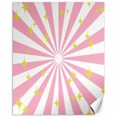 Star Pink Hole Hurak Canvas 11  X 14  