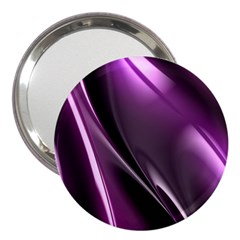 Purple Fractal Mathematics Abstract 3  Handbag Mirrors by Amaryn4rt
