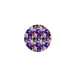 Season Flower Arrangements Purple 1  Mini Buttons by Alisyart