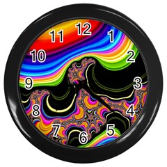 Wave Color Wall Clocks (black) by Alisyart