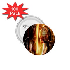 Digital Art Gold 1 75  Buttons (100 Pack) 