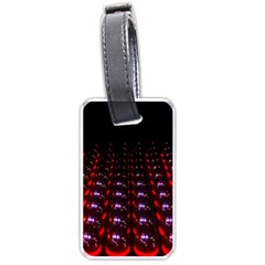 Digital Balls Lights Purple Red Luggage Tags (one Side)  by Alisyart