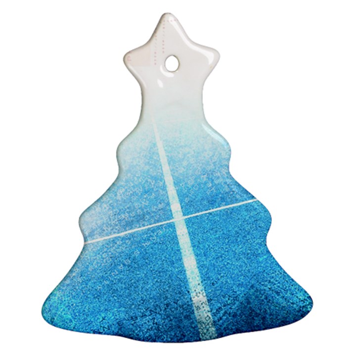 Court Sport Blue Red White Ornament (Christmas Tree) 