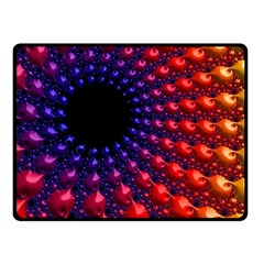 Fractal Mathematics Abstract Double Sided Fleece Blanket (small)  by Amaryn4rt