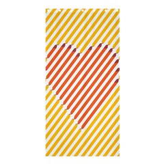 Little Valentine Pink Yellow Shower Curtain 36  X 72  (stall)  by Alisyart