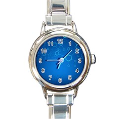 Molecules Classic Medicine Medical Terms Comprehensive Study Medical Blue Round Italian Charm Watch by Alisyart