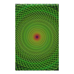 Green Fractal Simple Wire String Shower Curtain 48  X 72  (small)  by Amaryn4rt