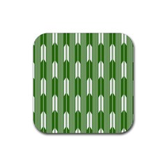 Arrows Green Rubber Coaster (square)  by Alisyart