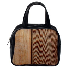 Wood Grain Texture Brown Classic Handbags (one Side) by Amaryn4rt